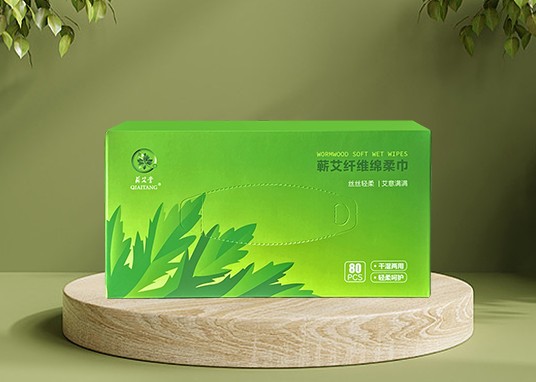 蕲艾纤维绵柔巾